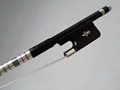 1 PC Nice Quality Coffee Color Bass Bow 3 4 Ebony Frog carved flower