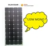 120W mono solar panel ,2017 Jump off property prices 12V PV solar panel