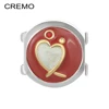 2018 Accessories Alloy Custom Enamel love heart shape Charms for DIY JEWELRY making