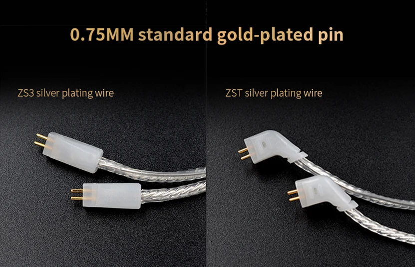 Electrónica 25 Core Kz Zs3 Cable De Audio Desmontable 0,7mm Pines