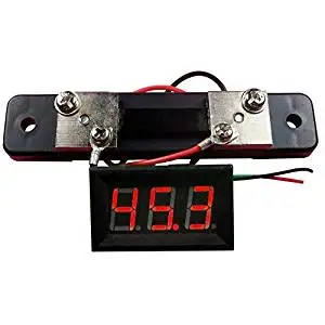 Angelelec DIY Open Source Power Module, Red Led 50A DC Ammeter, Adopts Wide Voltage Power Supply (4-30V), Includes a Reverse Protection, Very Suitable for Integration on the ROBOT Project Low Power