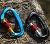 2500KGS high strength D shape carabiner hook rock climbing carabiner bulk 61g 25KN Safety Aviation aluminum