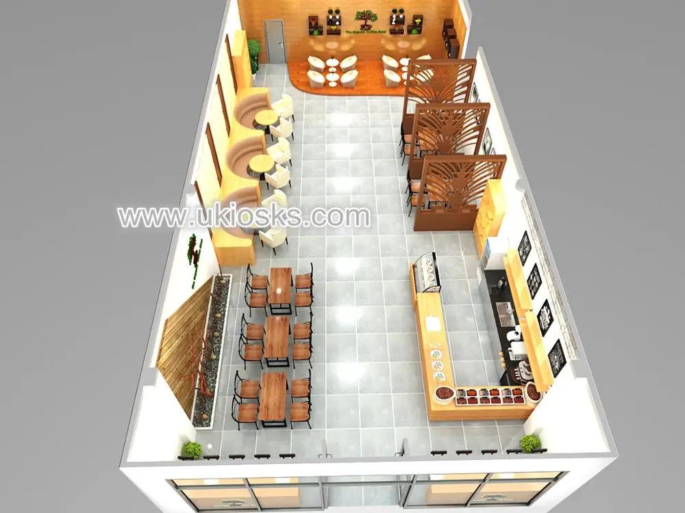 Different style wood fast food restaurant furniture for choice