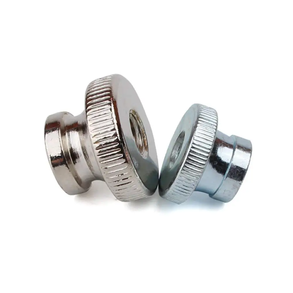 uxcell a16050300ux0487 Knurled Thumb Nuts M6 304 Stainless Steel Metric Knurled Thumb Nuts 5 Pcs for 3D Printer Heated Bed