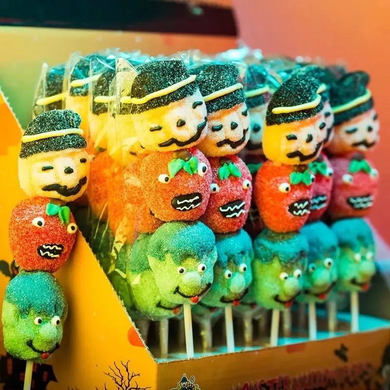 Yummy Cartoon Park Animals Lollipop Marshmallow Candy Buy Marshmallow