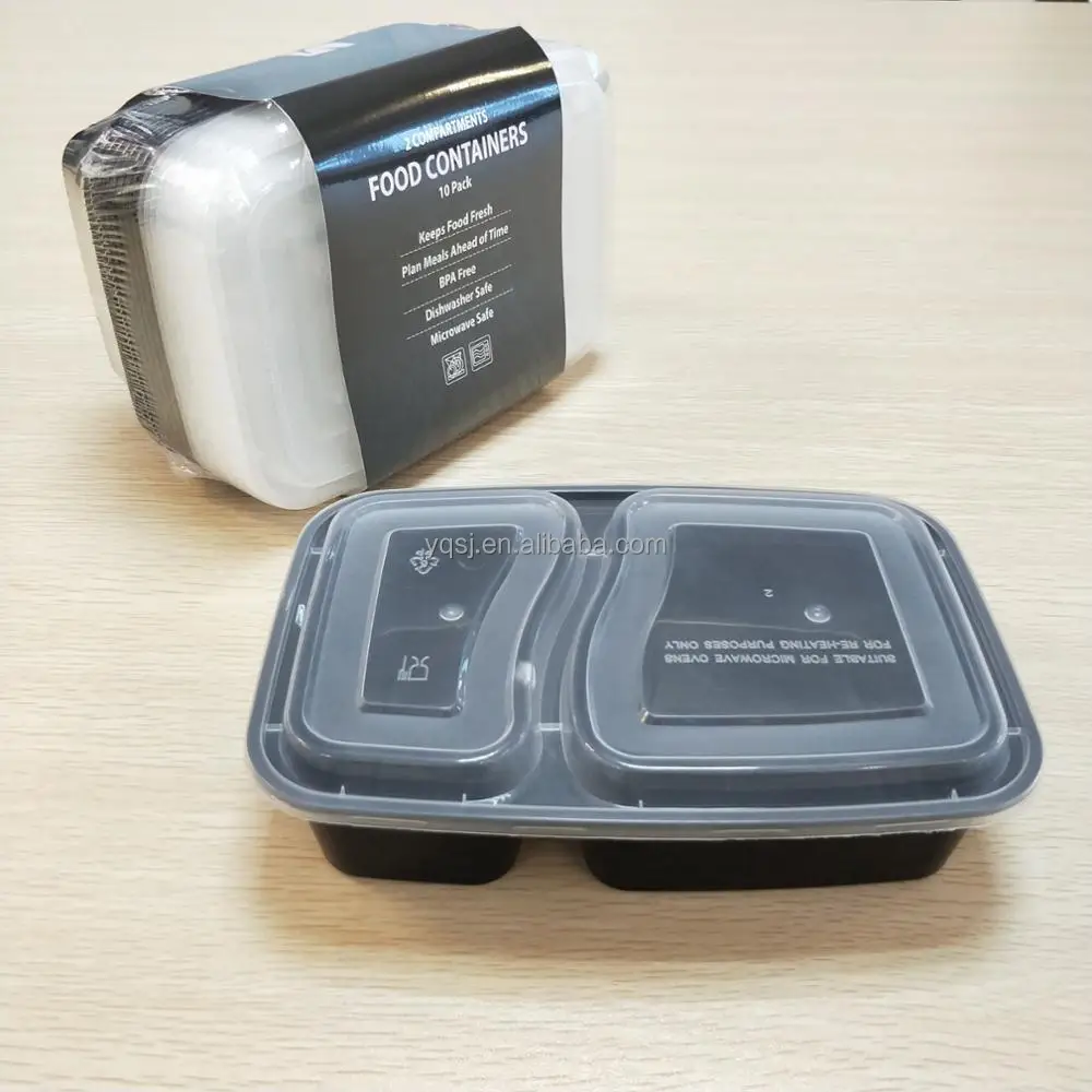 900ML Reusing Disposable Plastic Containers Food Container 2