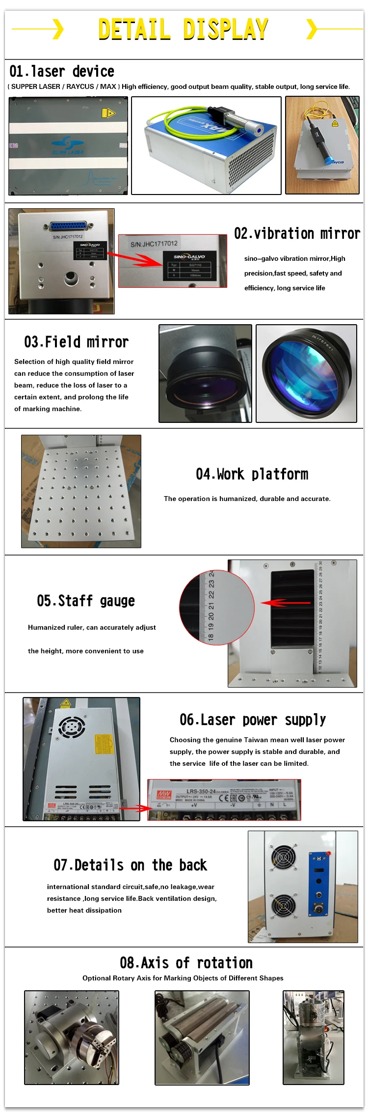 30W/20W fiber laser marking machine marker equipment