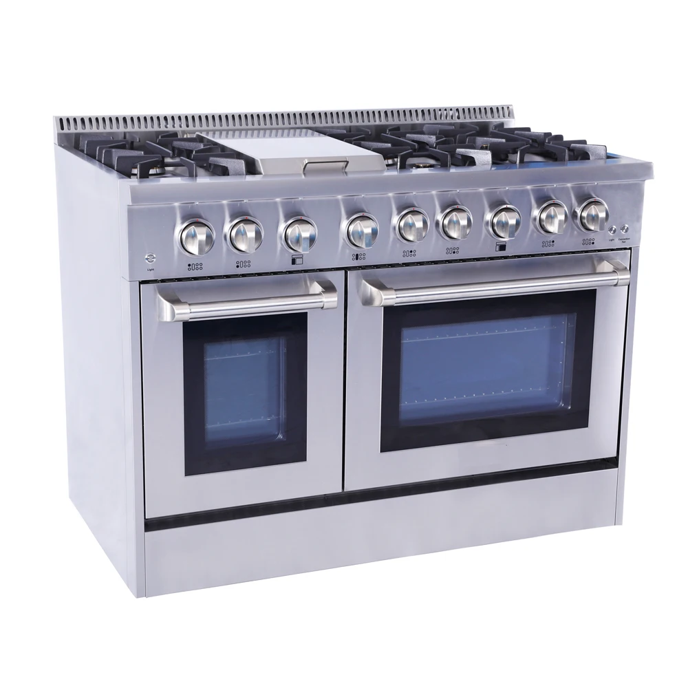 48 "Elektrische Range w/Convectie Oven 6 Verzegeld Branders