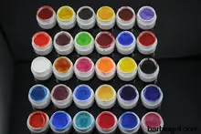 2014 new 30 pearlescent nacre color UV Gel colored vu gel For Nail Art uv gel