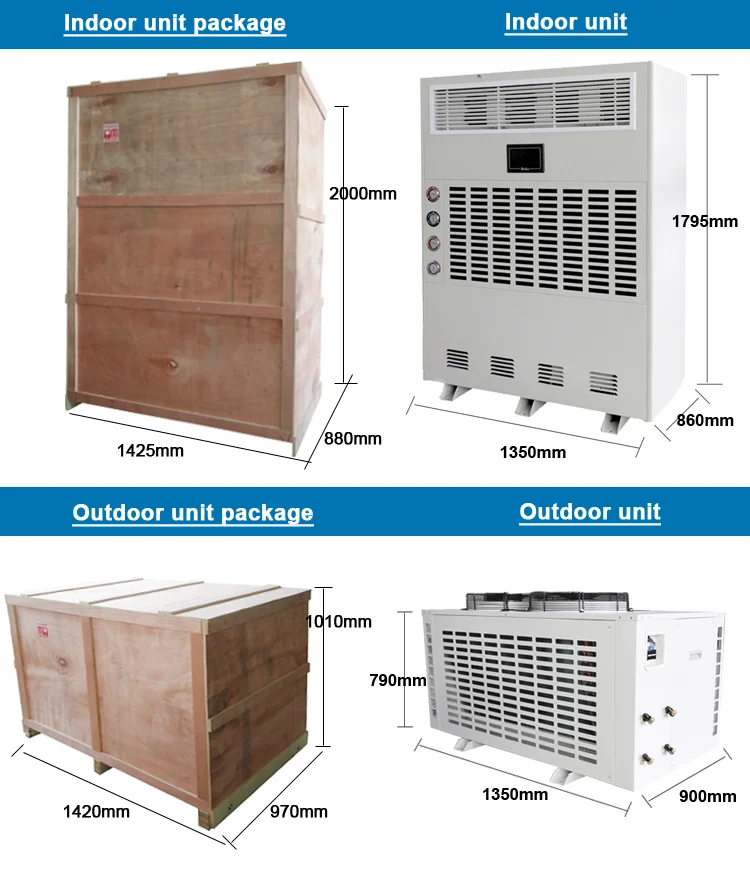 480l Split System Adjustable Temperature Air Drying Industrial