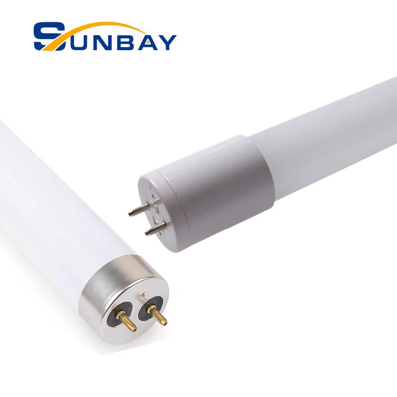 Foshan OEM factory 60cm 120cm 150cm 9 watt 10 watt full plastic t8 t5 led plastic tube light 2feet 4feet 5feet silver caps 4500k