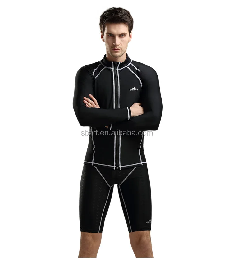 Long Sleeve Diving Upf 50 Fabric Diving Suit Men Swimming Suit
