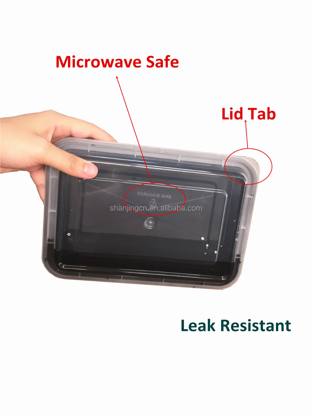 Microwave Safe Plastic 1 Compartment Meal Prep Containers Bento Lunch