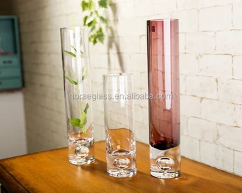 High Quality Tall Cylinder Glass Vase For Centerpiece And Long