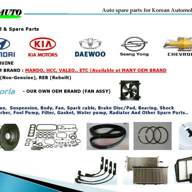 Каталог запчастей для корейских автомобилей. Korea auto spare Parts. OEM brands. Auto Tech Parts. Certificate Parts PNG.