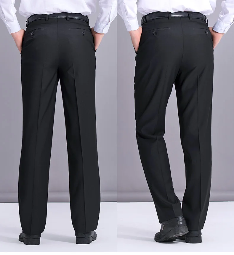 Black Office Pants Men Hombre Pants Basic Style Pants Pantalones ...