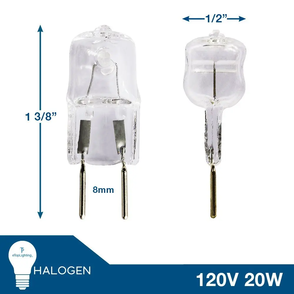 110130 Volt 25W Halogen BiPin Bulb 25W JCD Type Light Bu... G8 Base 5