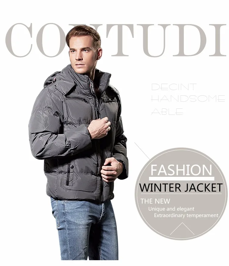 Coutudi European Fashion Mens Winter Cheap Brand Jackets Coats /designer Brand Name Winter Coats 