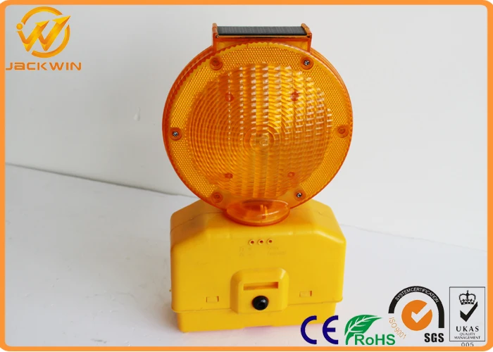 Solar Power Warning Lights  Safety Road Traffic Flicker Beacon Lamp