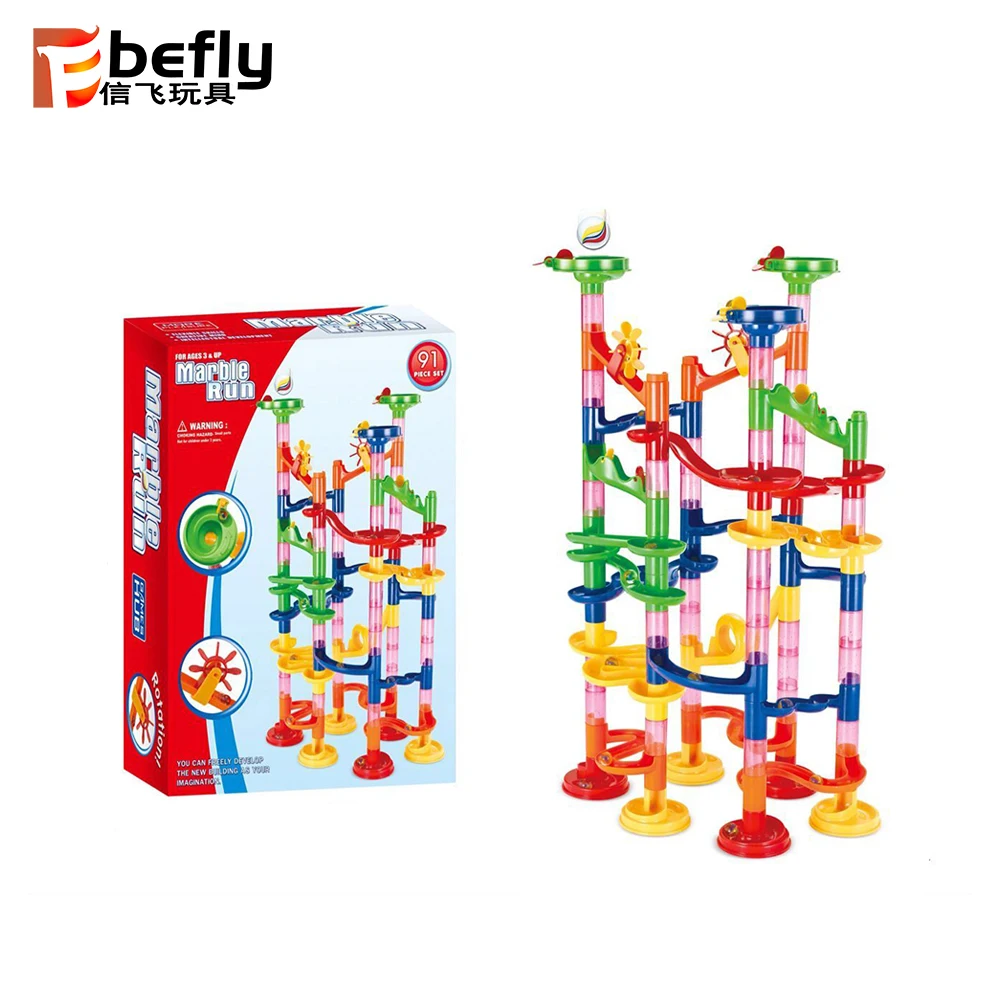 Kid's Building Blocks Marble Rolling Ball Deluxe Marbles Game - Buy ...