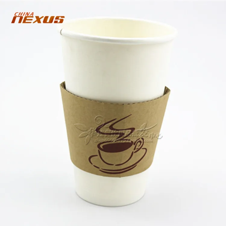 カスタム印刷された茶色のクラフト紙コーヒーカップスリーブ Buy コーヒーカップスリーブ カップスリーブ 紙コップスリーブ Product On Alibaba Com