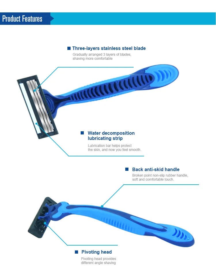 Disposable Triple Blades Razors With Japanese Blades Buy Disposable