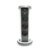 Kitchen Counter Spill Proof 2 USB 3 ways power outlets Pneumatic rise pop up desktop socket