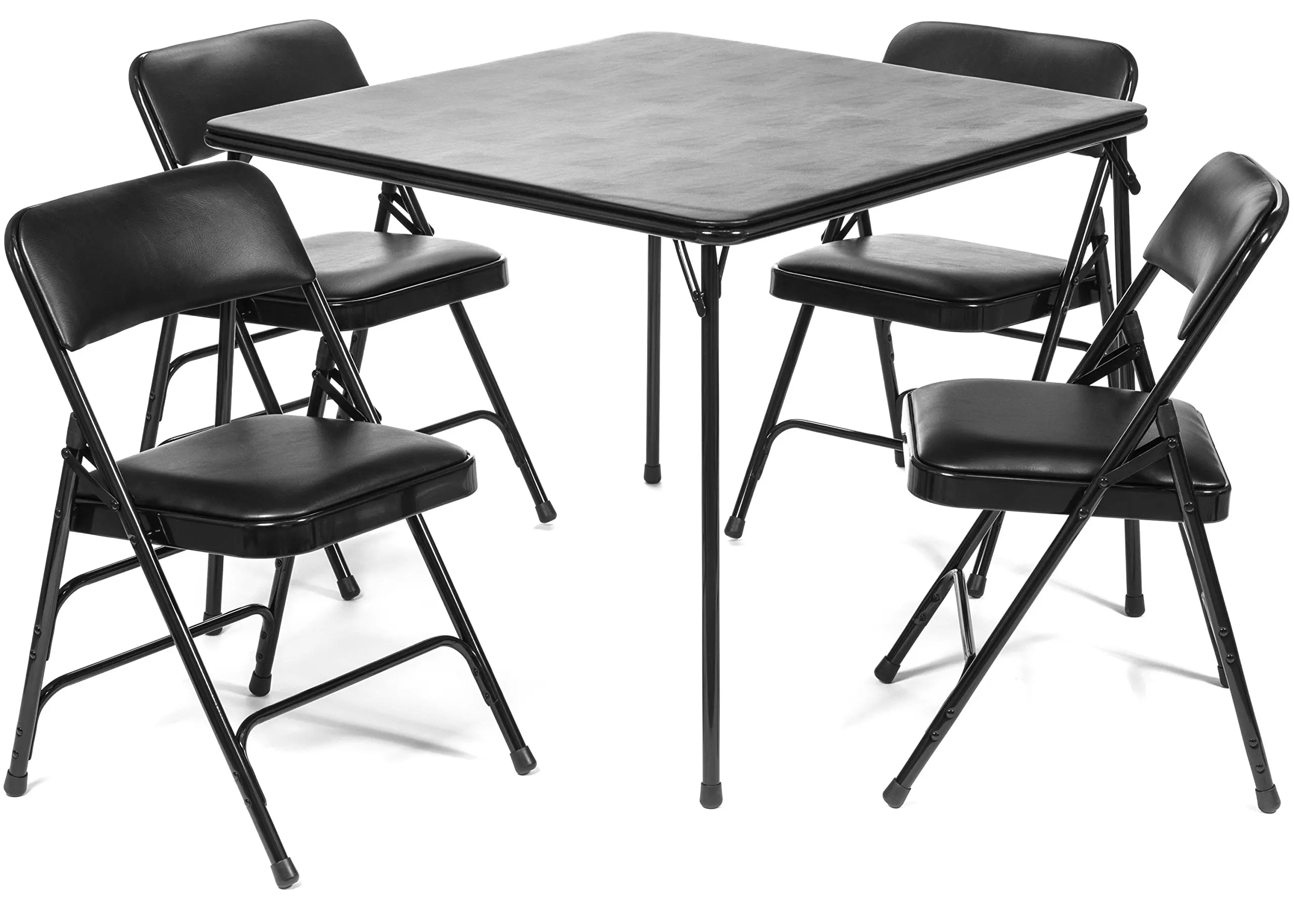 Buy Folding Card Table And Chair Set Black Game Indoor Outdoor Arts