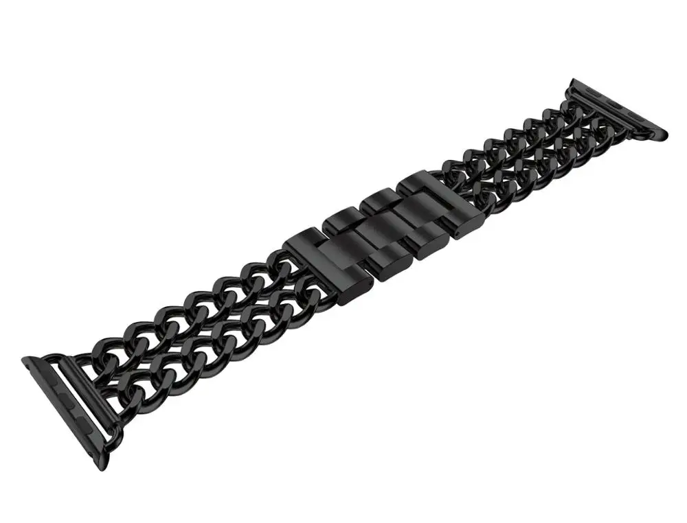 Hot Selling Stainless Steel Chain Link Watch Band Bracelet For Apple
