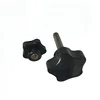 High quality Customized Plastic ABS nylon Lobe knob Female and Male handle knobs steel stem and brass insert