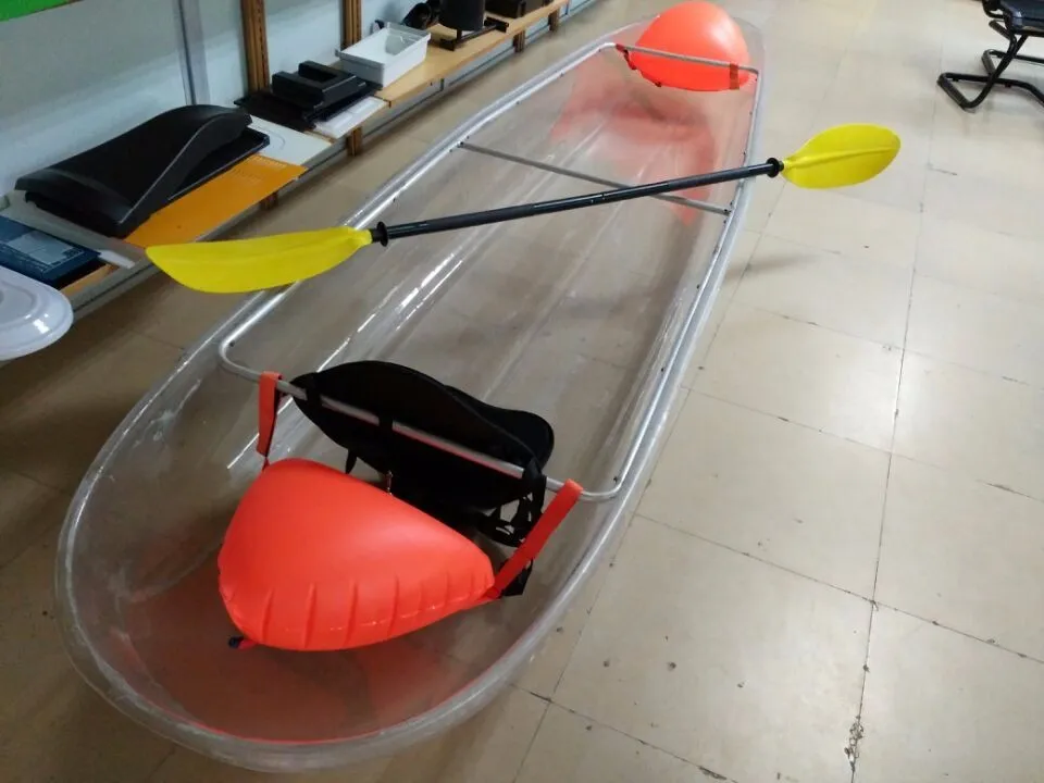 New Design Transparent Polycarbonate Kayak Clear Fishing Boat Crystal PC Canoe (2).jpg