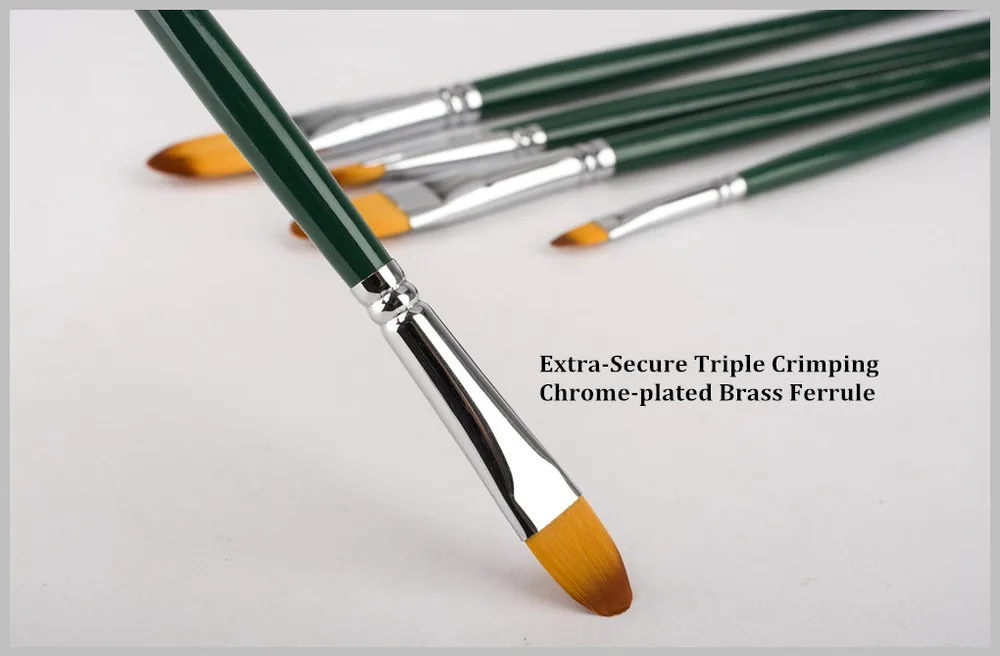 Whole Art Materials High Quality Paint Brush Set Professional Whole Art Materials High Quality Paint Brush Set Professional Synthetic Fiber Artists 6pcs