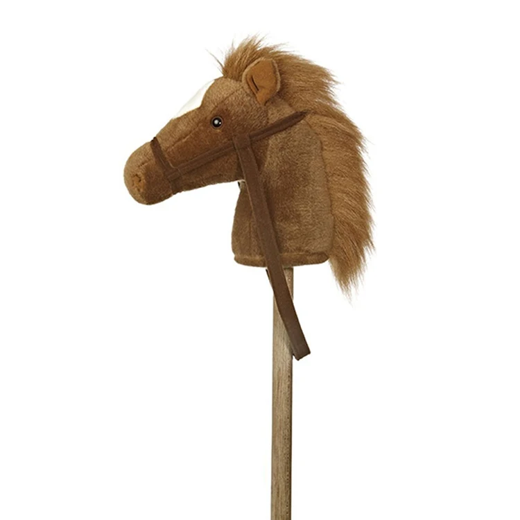 plush horse stick