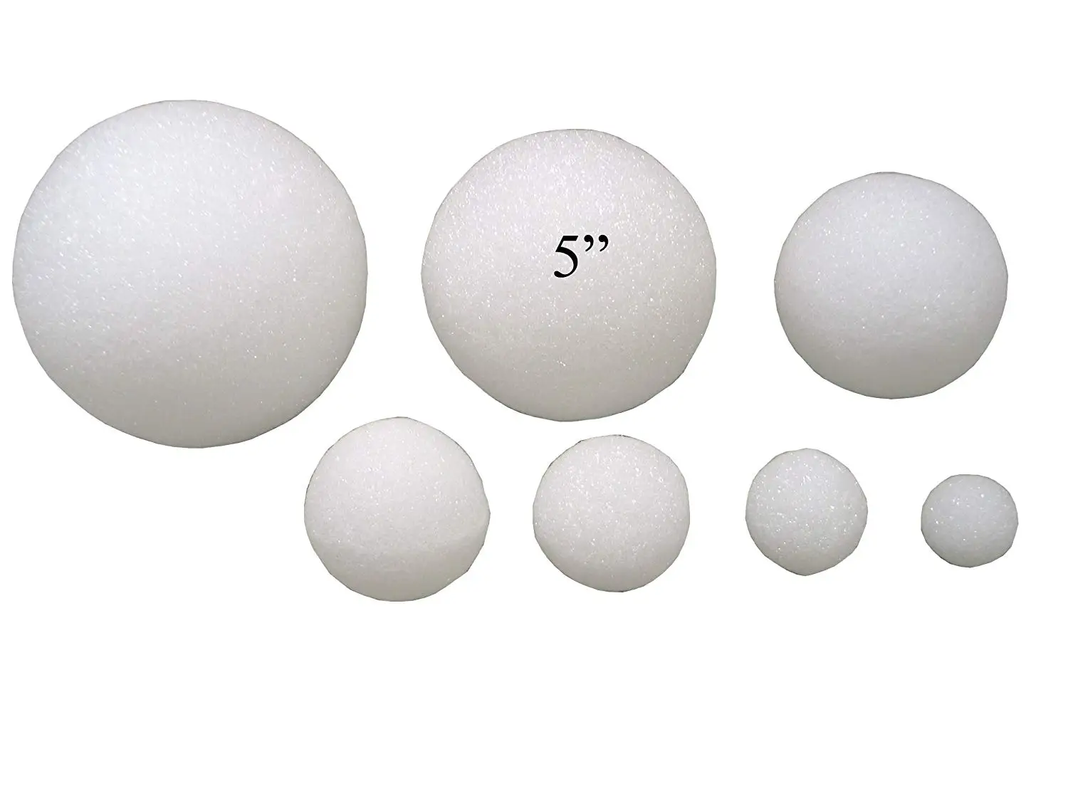 5" Styrofoam Arts & Crafts Balls (12 Pack)