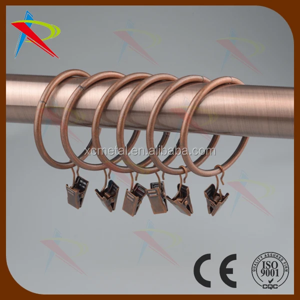 2 Inch (50mm) Curtain Hanging Metal Ring Clips In Gold Buy 2 Inch