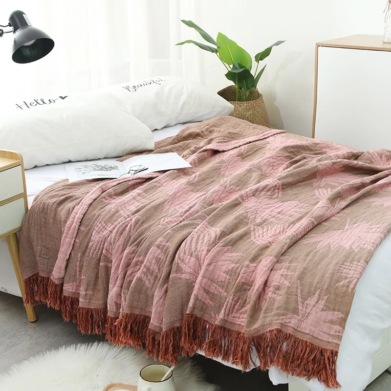 awin 豪华夏季毯子舒适床罩特大号竹纤维毯