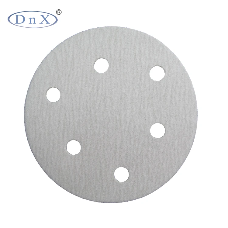 6inch Aluminum Oxide Abrasive White Sandpaper For Polishing Automobile