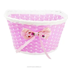 Bicicleta para niños cesta Pink manillar cesta de metal delantero cesta bicicleta para niños 20x18x10cm