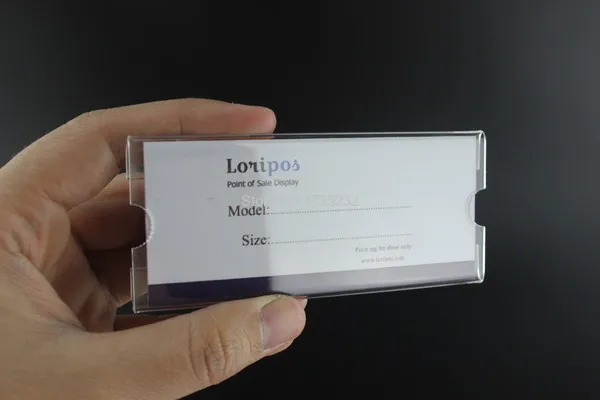 Display Acrylic Akrilik Label Harga 4x6 Cm Raja Rak Toko