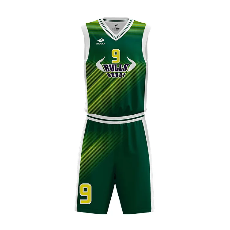 Best Green Simple Basketball Jersey 