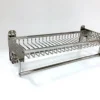 wall mounting bathroom rack type NEW 304 Stainless steel towel shelf Net basket towel frame Rack with coat hook