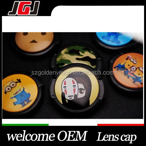 Factory supply Cartoon Colors 40.5mm Lens Cap for Sony a6000 a5100 for Samsung NX1000 NX2000 for Nikon J1 J2 J3 V1 V2 (37-86mm