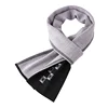 Reversible thick wool scarves plain wool blended lattice men scarf