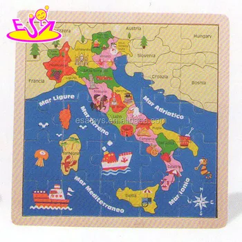 Best Selling Picture Iq Wooden World Map Puzzles Toy For Kids
