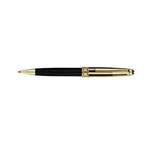 Montblanc Meisterstuck Solitaire Doue Black Gold Plated Ballpoint Pen 35988