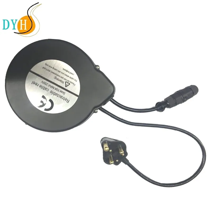 Sa Plug 240v Retractable Mini Power Cord Reel For Electric Equipments