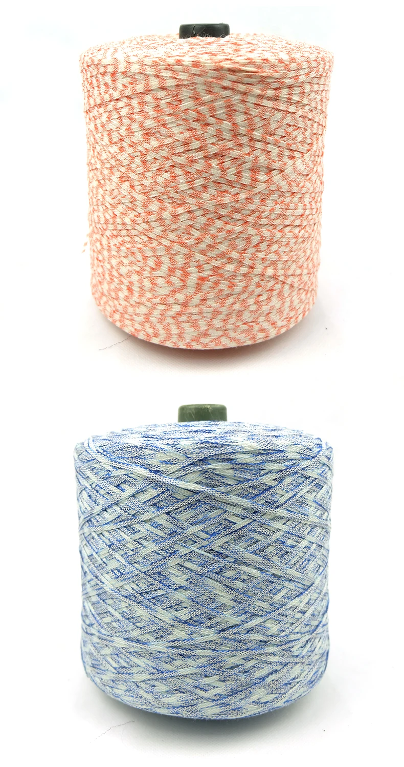 China Factory Wholesale Rayon Ribbon Tape Novelty Fancy Yarn For Hand