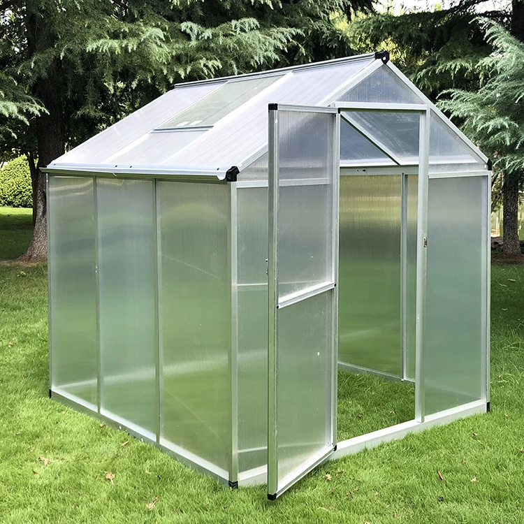 Aluminum Luxury Greenhouse With Tools Automatic Greenhouse Door Opener