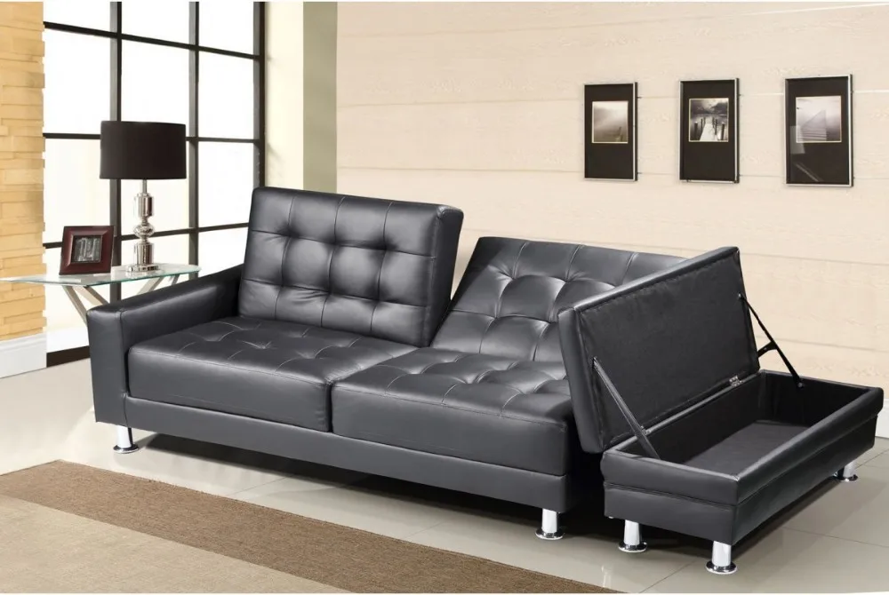 High Quality Comfortable Leather Sofa Bed for Livingroom