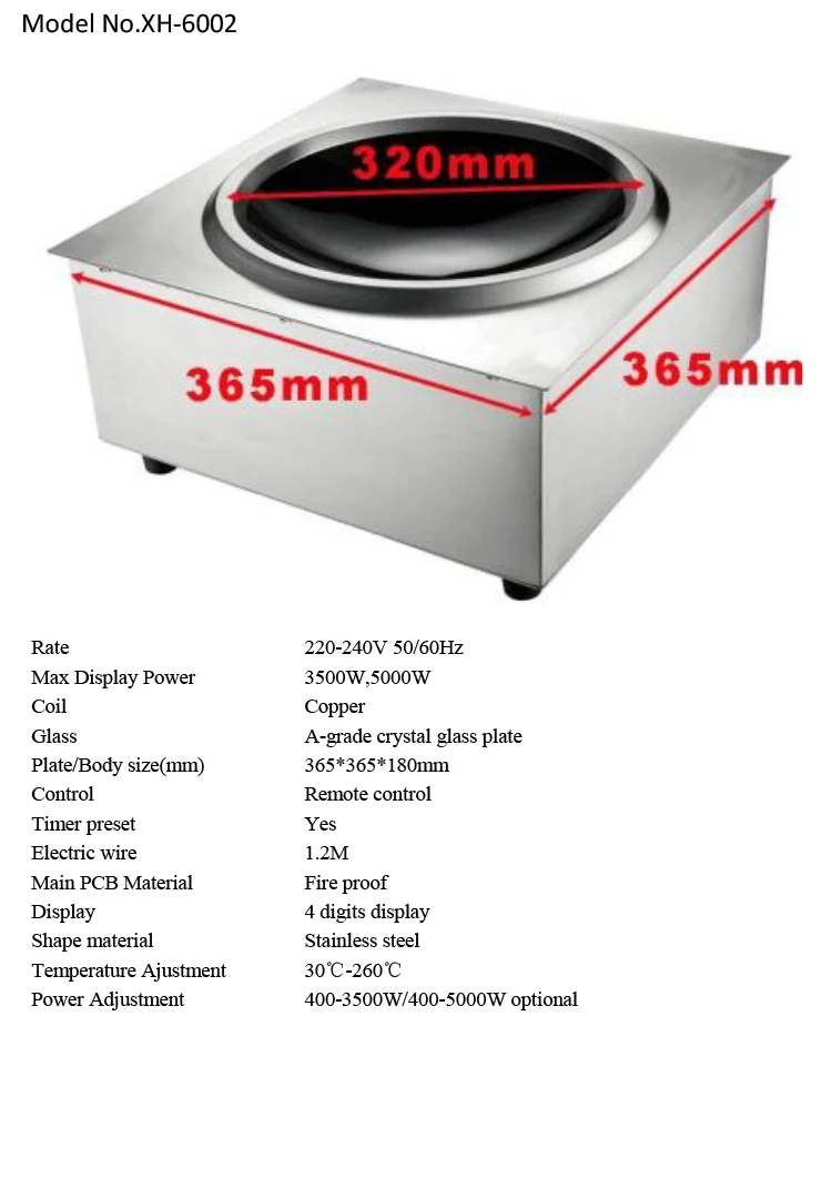 induction cooker rate